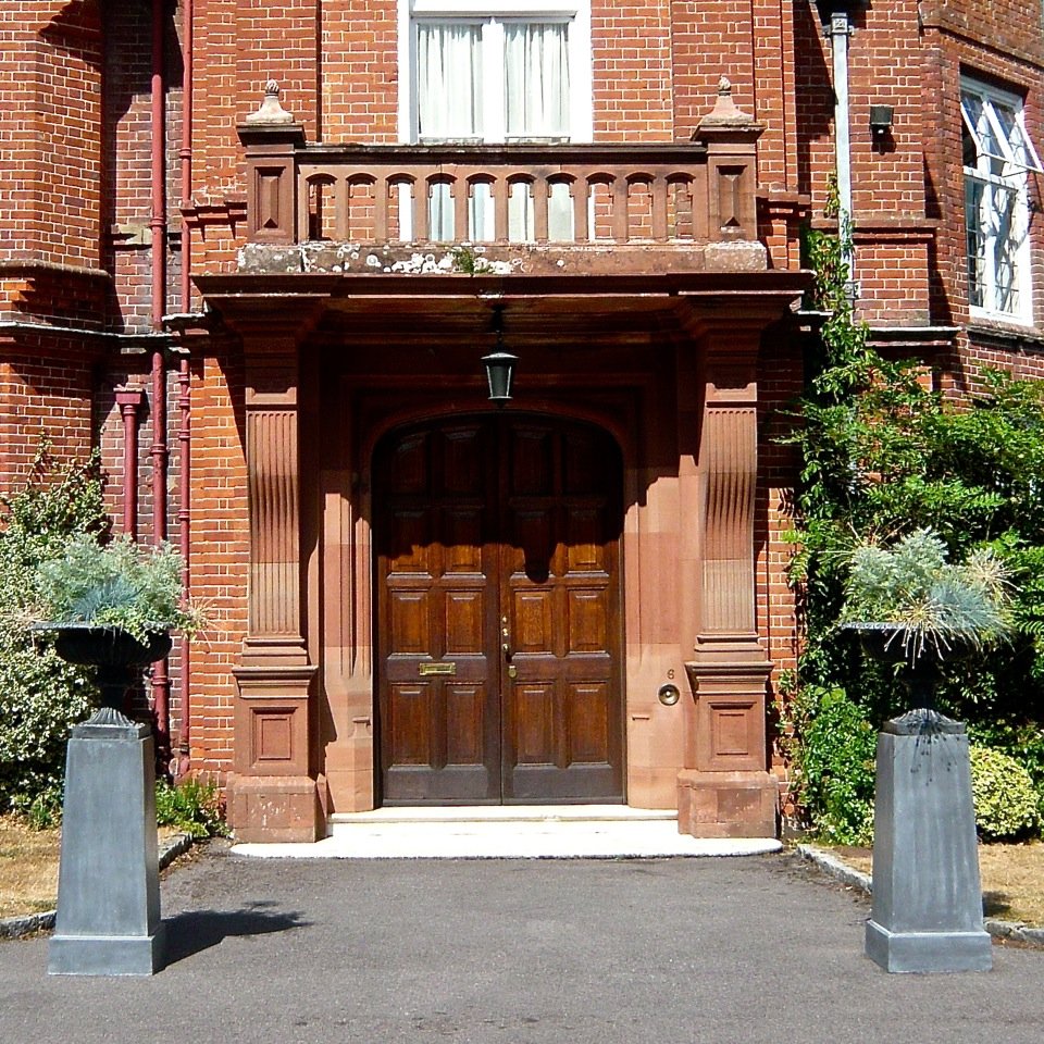 A grand entrance with smart lead planters by Capital Garden Products