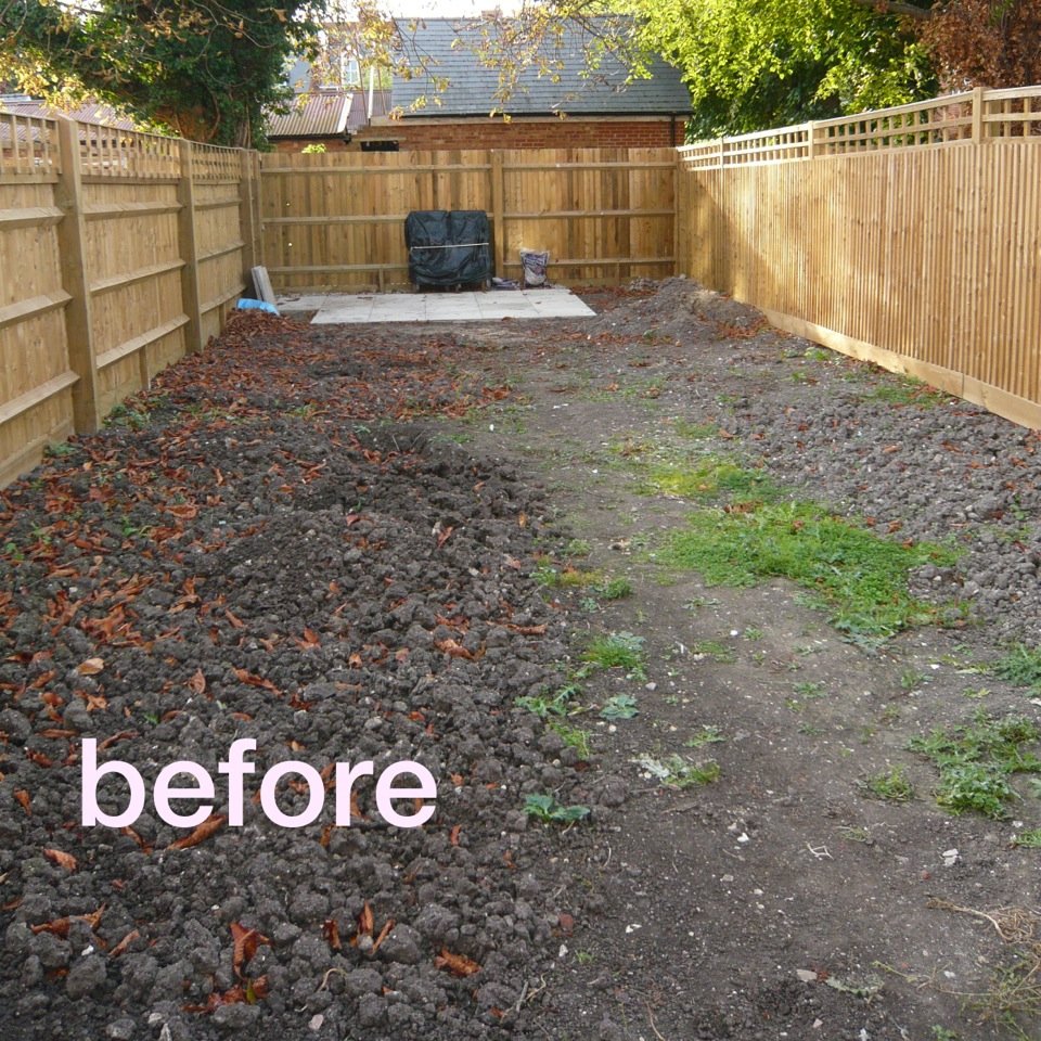 This is the before shot of what is to become the Zen garden in Wantage