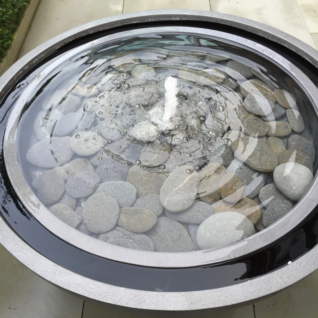 This is a large water bowl water feature in our own courtyard garden here in newbury