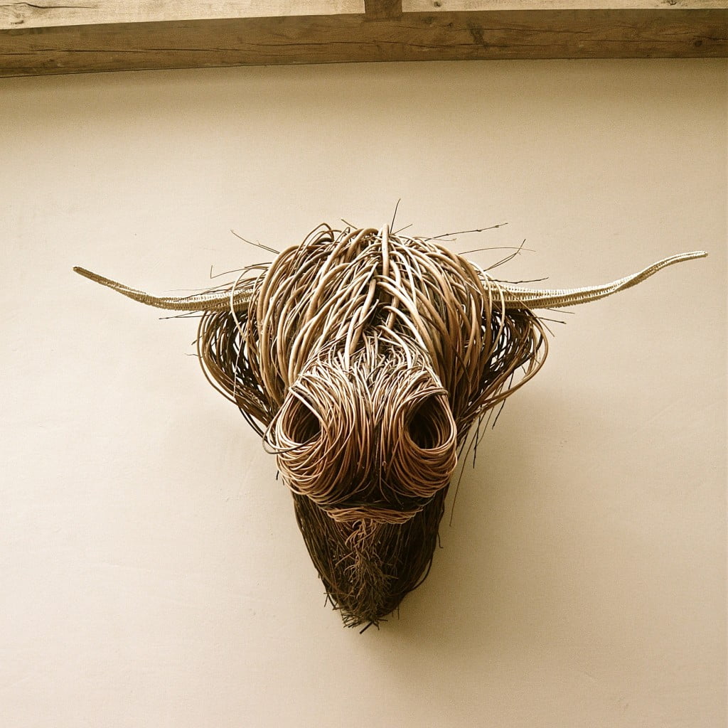 Highland cow by Bob Johnson Basket maker