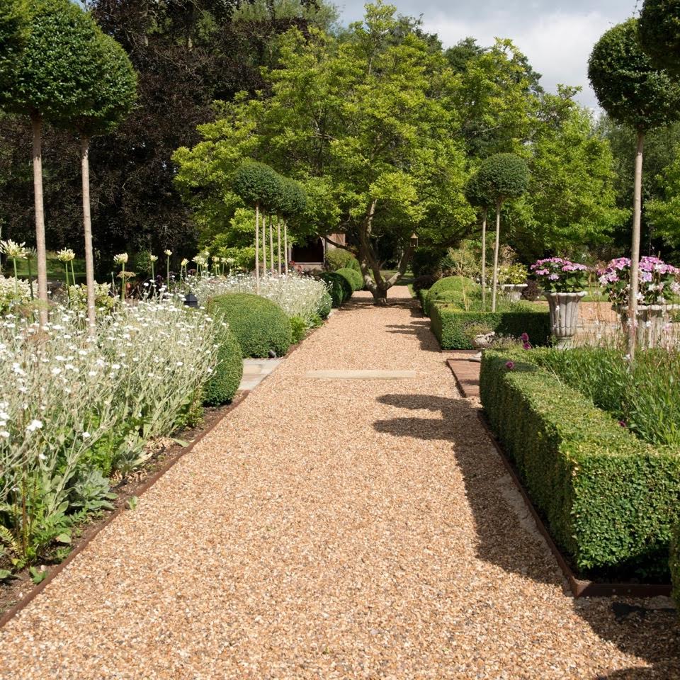 This is part of the formal garden design I created for my clients who own this manor house