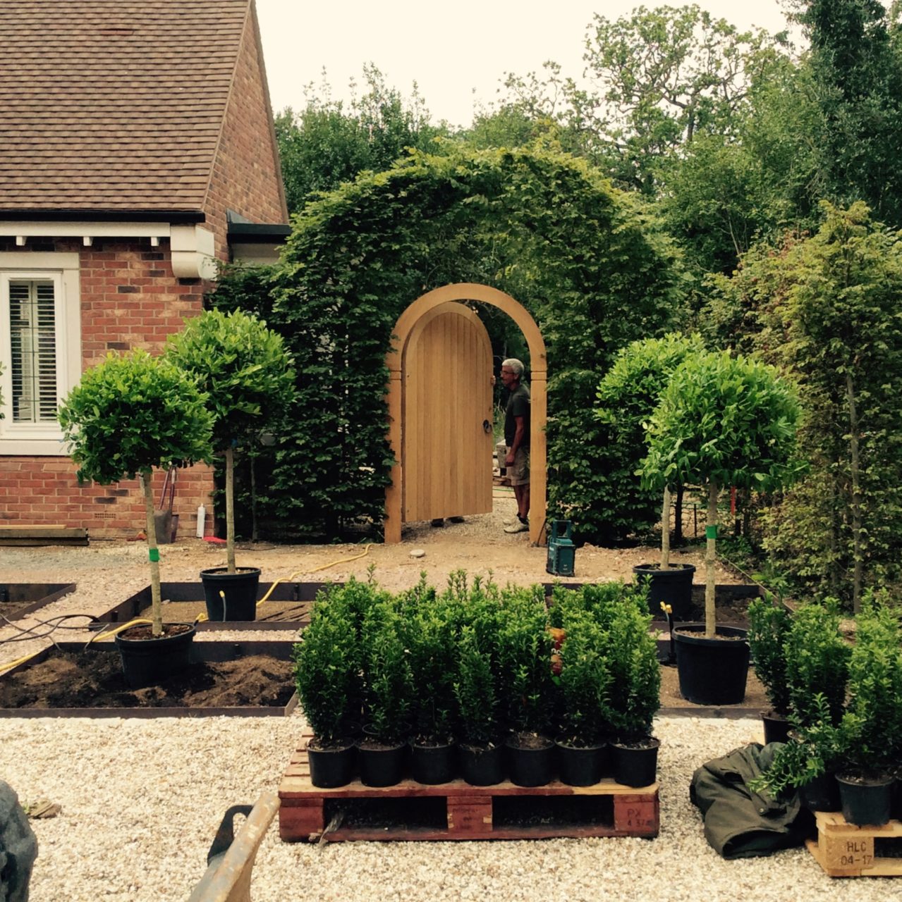 This is a formal front garden for my clients near Finchampstead