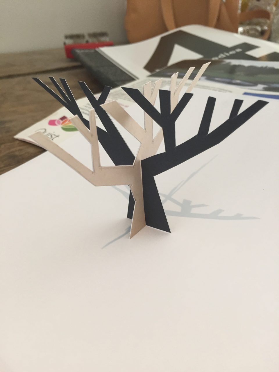 This is my maquette for a corten tree