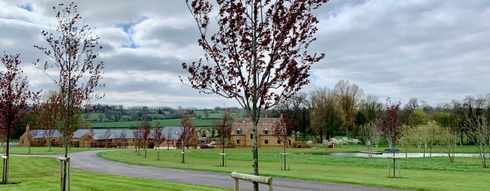 Beautiful Cotswold garden with lake by Jo Alderson Phillips Joanne Alderson Design