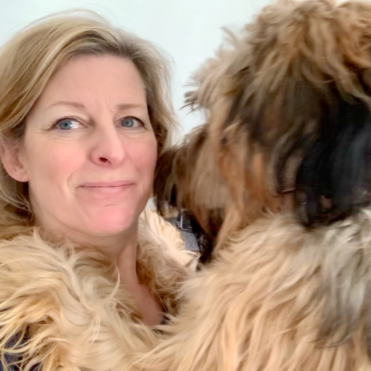 Jo Alderson Phillips with Bruno the briard in her Cotswold studio
www.joannealderson.co.uk