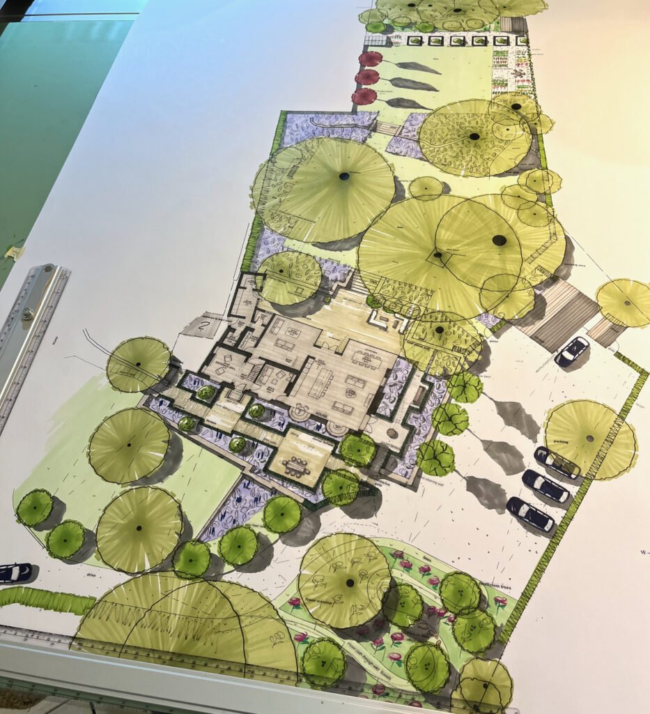 Large garden design for Cotswold manor house