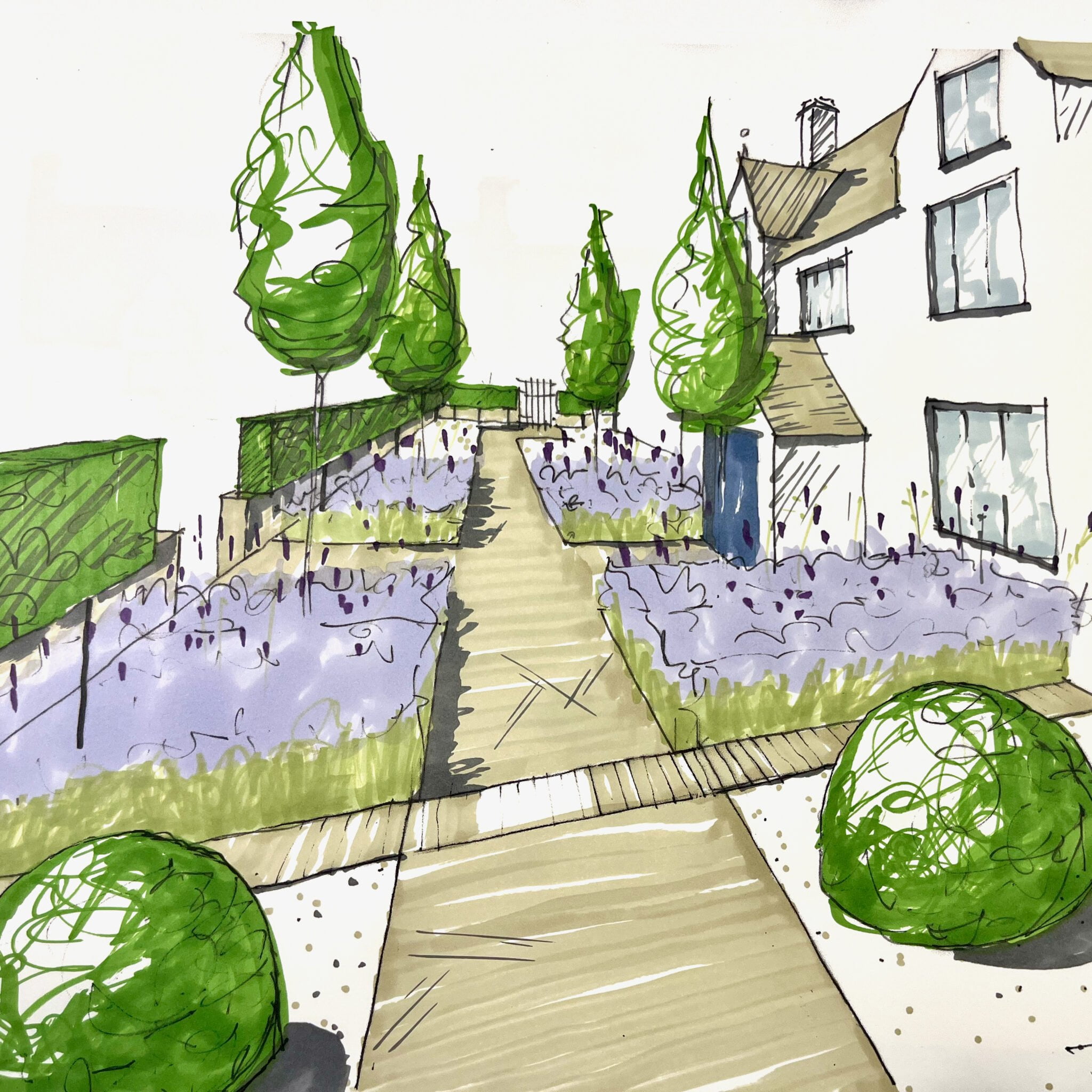 A new Cotswold garden design - Jo Alderson Phillips