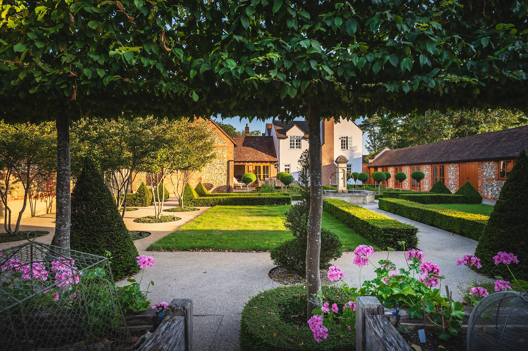 parterre style terrace