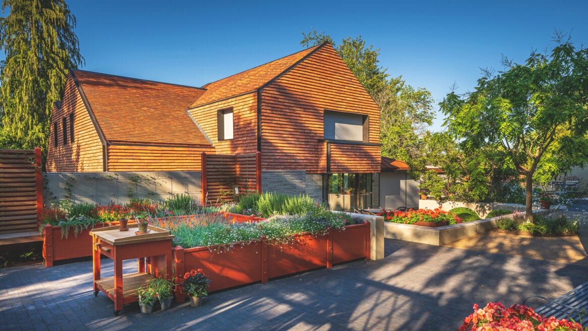 An architectural gardeners garden in Old Amersham