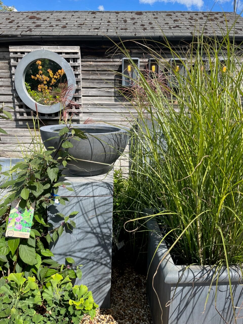 zinc features at Burford garden centre