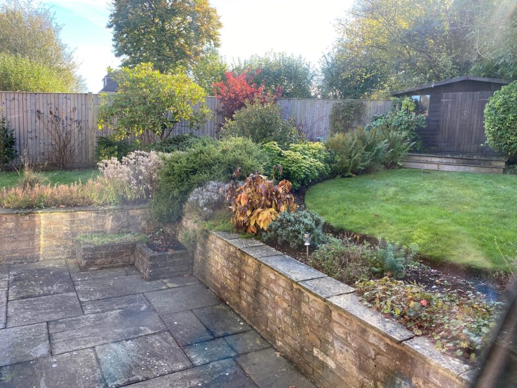 A garden in old Amersham before work started